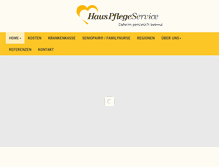 Tablet Screenshot of hauspflegeservice.ch
